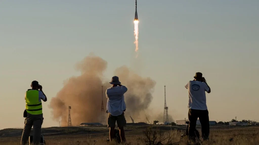 Nasa's Anil Menon, two Russians blast off for 8-month International Space Station