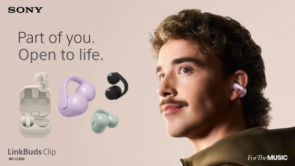 Sony launches LinkBuds Clip wireless earbuds with open-ear design