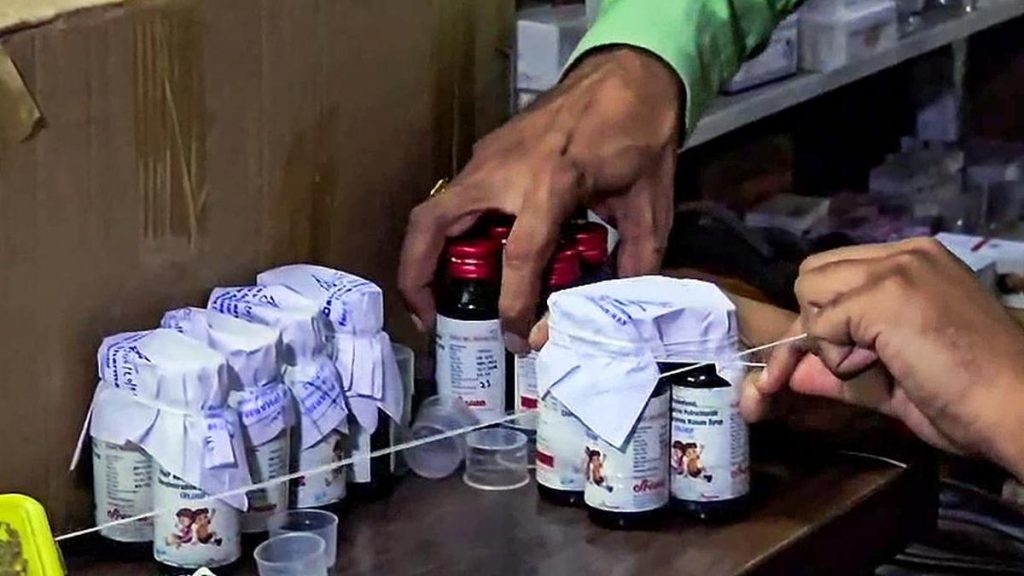 The key message is don’t self-medicate a child under four with a chlorpheniramine + phenylephrine