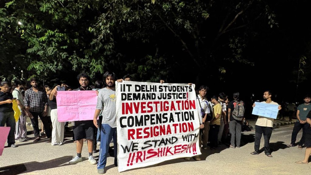Unprecedented scenes have unfolded at one of India’s most prestigious engineering institutions