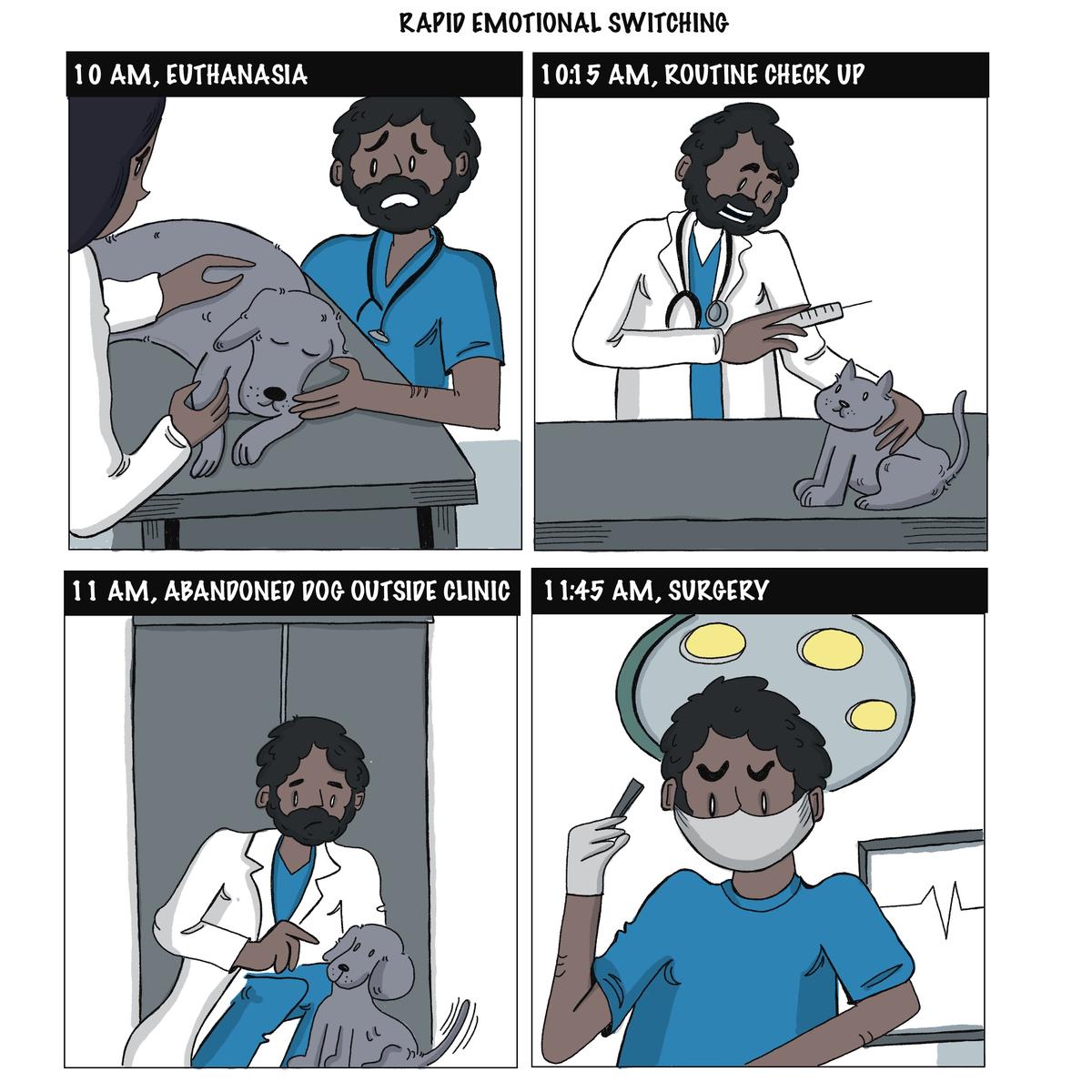 Behind every treated animal, a veterinarian carrying unseen strain