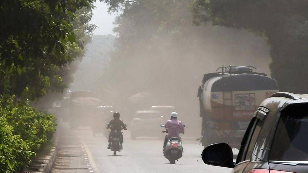 Across the 13 months, air quality was above the national standard of 100 on 259 of the 382 days