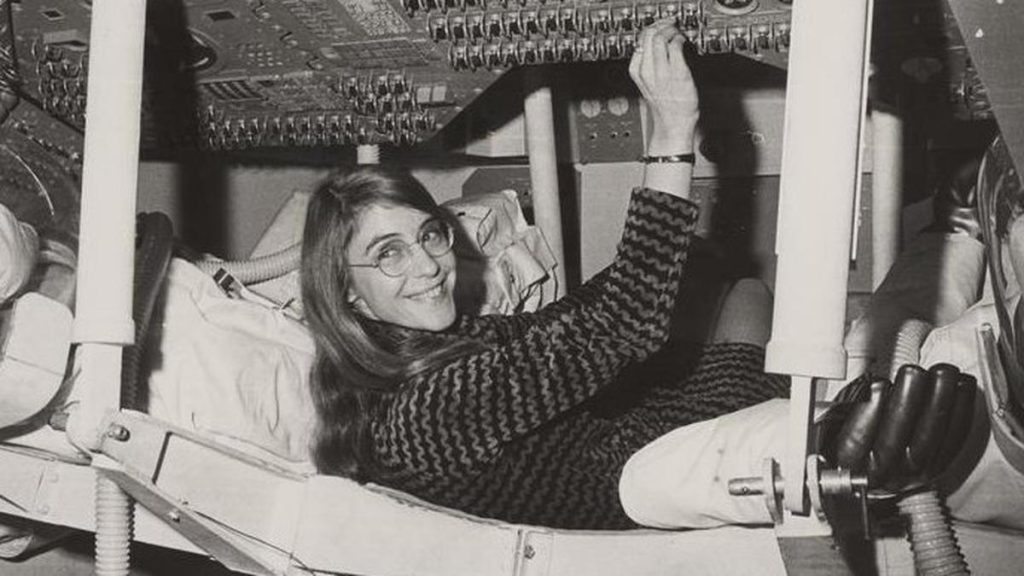 American scientist Margaret Hamilton, who led the development of the computer system used