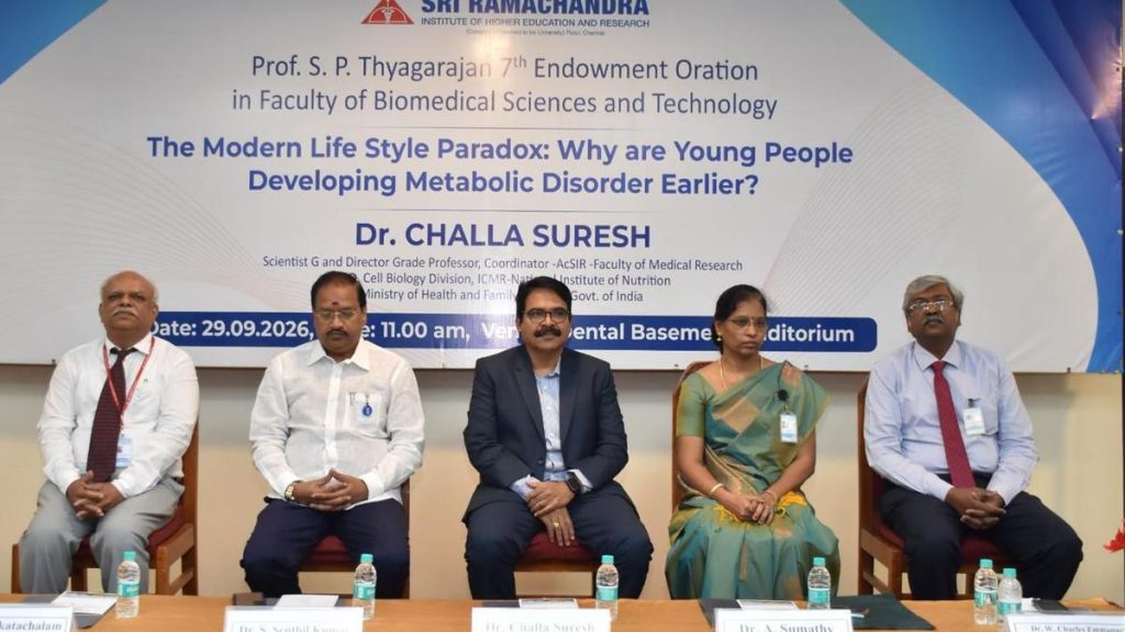 Why are Young People Developing Metabolic Disorder Earlier?’, Prof — Thyagarajan Endowment