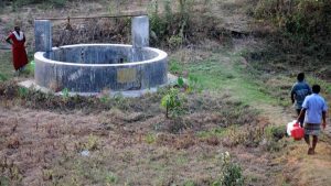 Coliform contamination was prevalent in 73% of wells, and the groundwater was predominantly